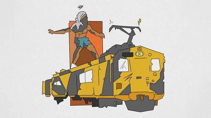 【閲覧注意】列車にタダ乗りしてた男、転落してこうなる･･･（動画）