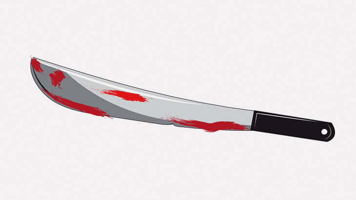 【閲覧注意】マチェーテの一振りで顔を裂かれてしまった男（動画）