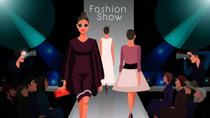 ランウェイでコケる女性に動きを合わせるTVの前の男（動画）