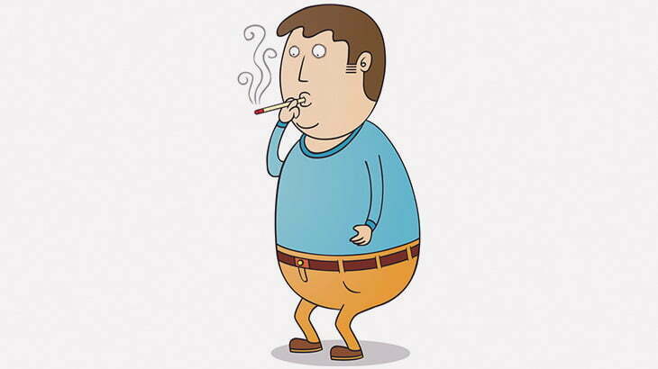 追いかけ回されても殴られてもタバコを吸うことをやめない男（動画）