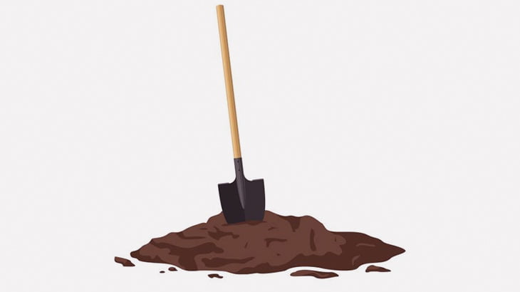 シャベルで土を掘る人をアシストする簡単なお仕事（動画）