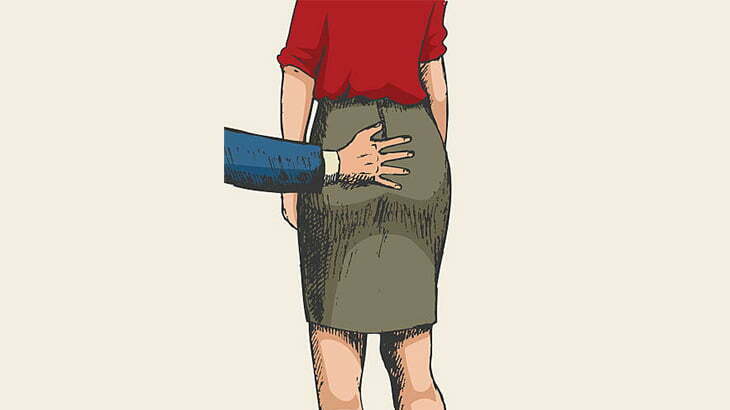 お尻大好きマン、いろんな女性のお尻を触って逃げる様子を撮影してしまう（動画）