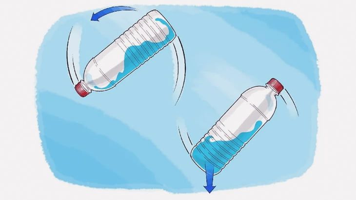 男「ペットボトルを使ったスーパープレイなんて簡単なんだわ」（動画）