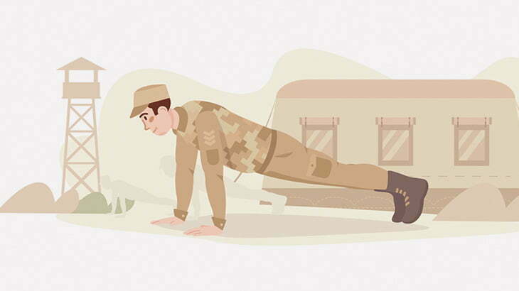 上官「オラ、ちゃんと腕立てしろや」 → 銃で撃つ（動画）