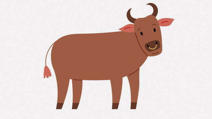 冠水した道を歩く牛さん、感電･･･（動画）