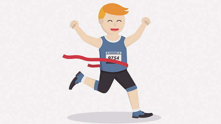 マラソン大会のボランティアさん、フィニッシュテープが分からない（動画）