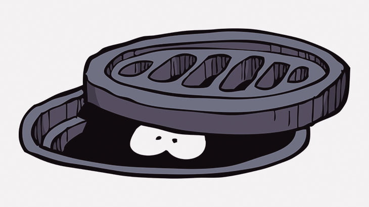 マンホールの下で溺れるネズミがいたから助けてあげてみた（動画）