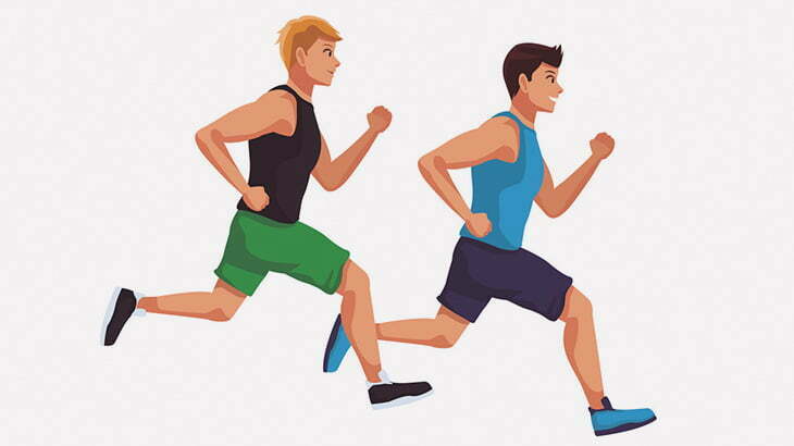 全速力で走りながらいろんなことをする男たち（動画）