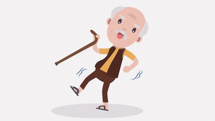 高齢者の怪我を防ぐエアバッグ入りジャケット（動画）