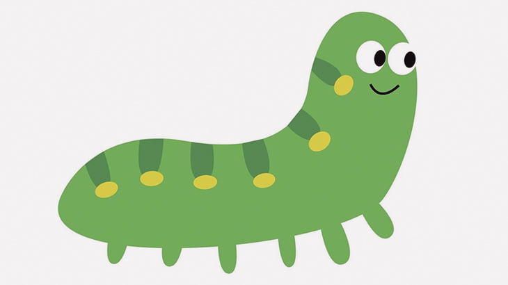 幼虫「触ってんじゃねーよ」（動画）