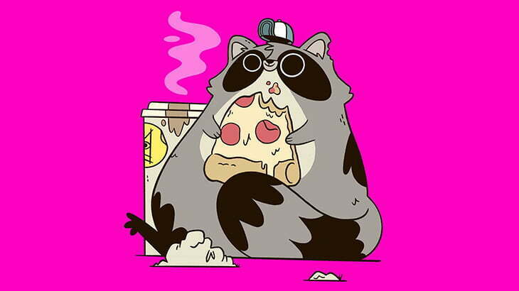 アライグマがゴミ箱の中から出られなくなってたから助けてあげてみた（動画）