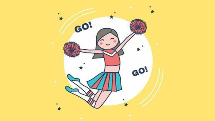 とんでもない恵体チアリーダーが撮影される（動画）