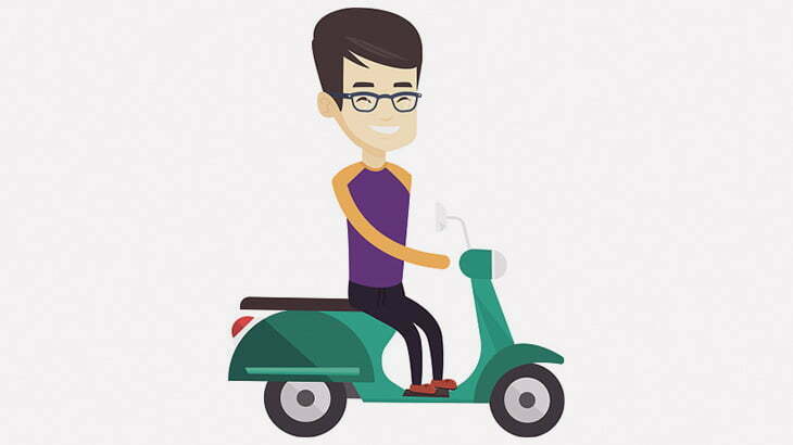 このバイカーさん、運が悪すぎた･･･（動画）