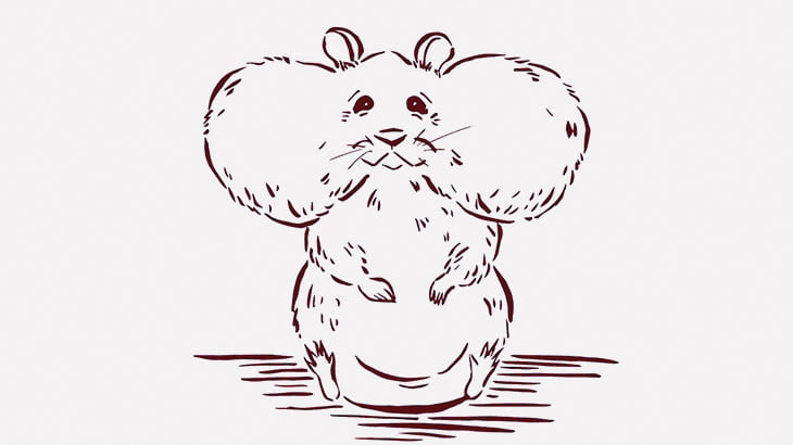 口から大量のピーナッツを吐き出すハムスターさん、ちょっとキモい（動画）