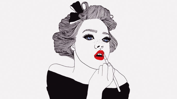 地味めな女性が化粧で超絶美人になるまで（動画）