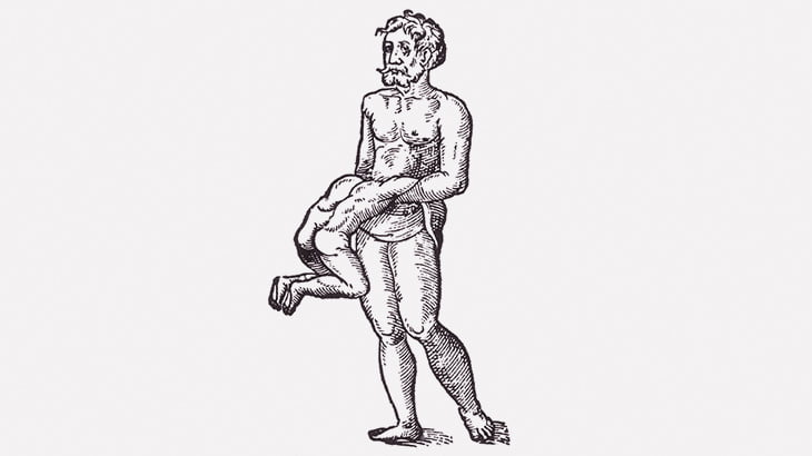 【閲覧注意】この男性、体に何か付いてる･･･（動画）