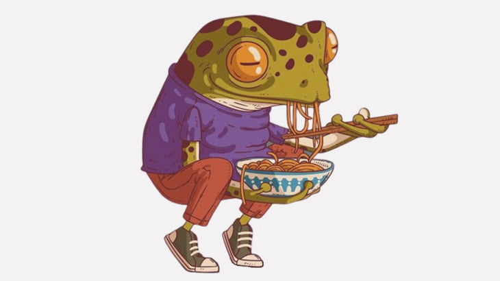 【閲覧注意】カエルさん、小さいカエルを丸飲みしてしまう（動画）