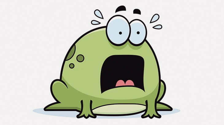 【閲覧注意】捌かれる仲間を見て逃げ惑うカエルたち（動画）