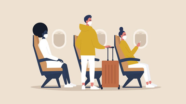 飛行機に乗った子連れのママさん、この画像をSNSにアップして物議（画像）