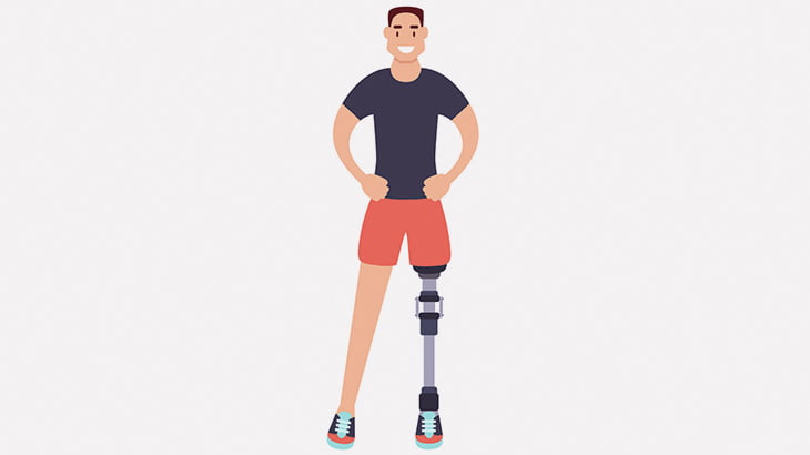 左足がない男性による渾身の一発ギャグ（動画）