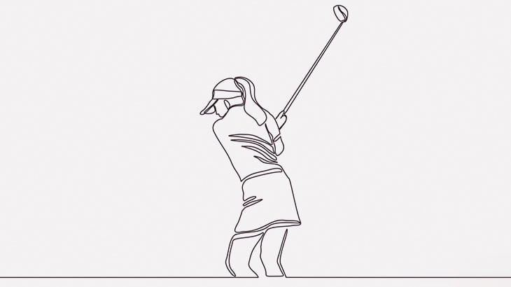 プロゴルフを見に来た女、飛んできたボールを拾って叱られる（動画）