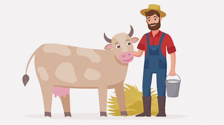 出産を終えた牛「手伝ってくれてありがとう」 → 男性をペロペロ（動画）