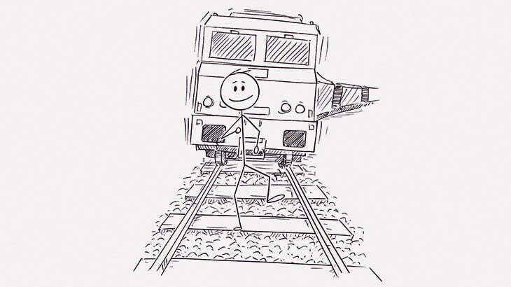 【閲覧注意】TikTok用に線路を歩いていた男、轢かれて死亡･･･（動画）