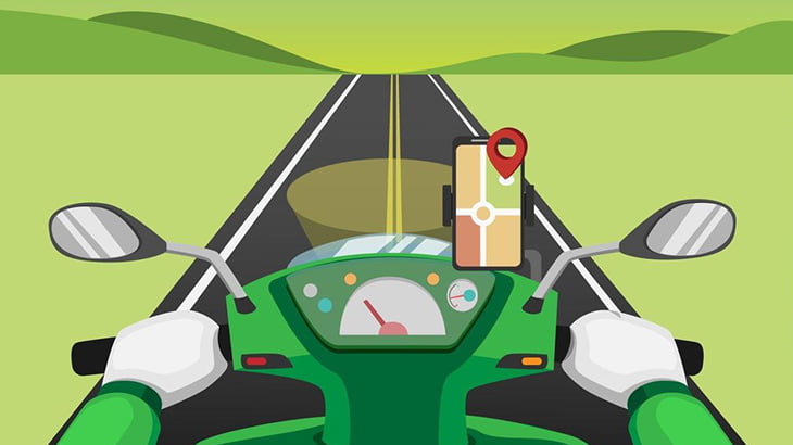 バイカーさん、ナビ代わりに付けていたスマホを一瞬で盗まれてしまう（動画）