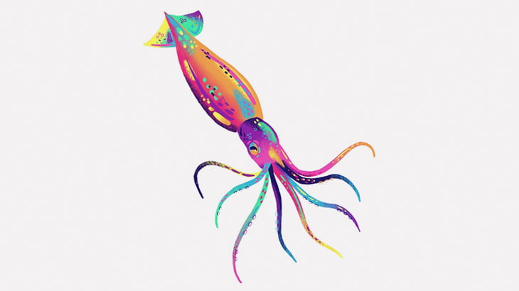 音楽を流してイカの皮膚を刺激するとこうなる（動画）