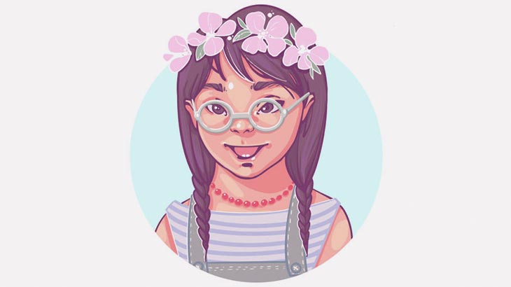 ダウン症でもたくましく生きる女の子（動画）