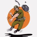 ロシア兵「手榴弾を投げるぞ！」 → 木にぶつかって跳ね返る（動画）