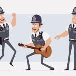 警察官「犯罪者たちを捕まえたぞ！」 → 喜びのダンス（動画）