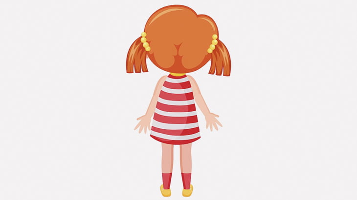 この幼い女の子、頭に大きなコブがある･･･