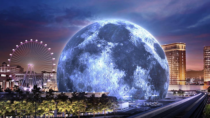 ラスベガスの「Sphere（スフィア）」に行って写真撮ってきた（画像）