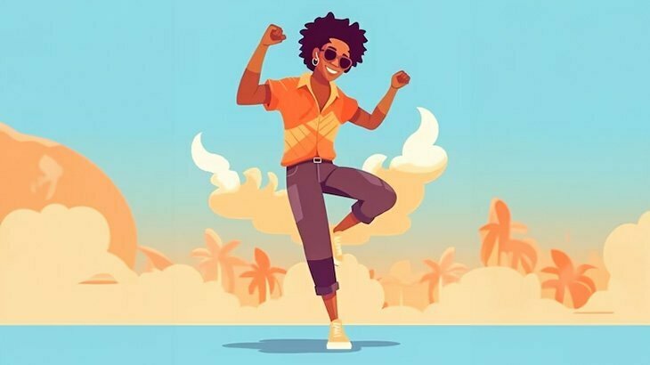 砂浜を滑らかに歩くスキルをマスターした男（動画）