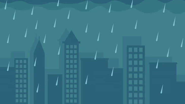 排水システムが上手く機能していない都市、大雨が降ると「こうなる」･･･（動画）