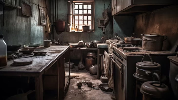 こんなにも汚い部屋に4人の子供と母親が住んでいたってマジ･･･？（動画）