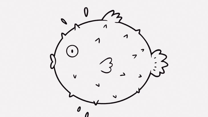 釣り上げられたフグさん、憤慨（動画）