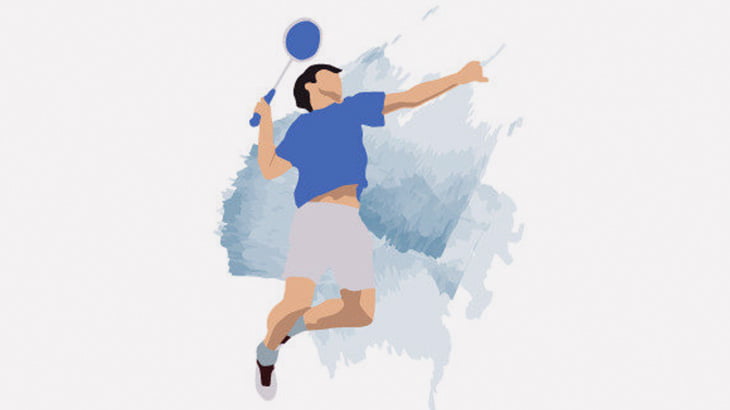 片足だけ異様に短い、バドミントンの男性選手（動画）