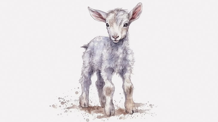 なんか鳴き声が聞こえるな → 大変なことになってる子ヤギ見つけた（動画）