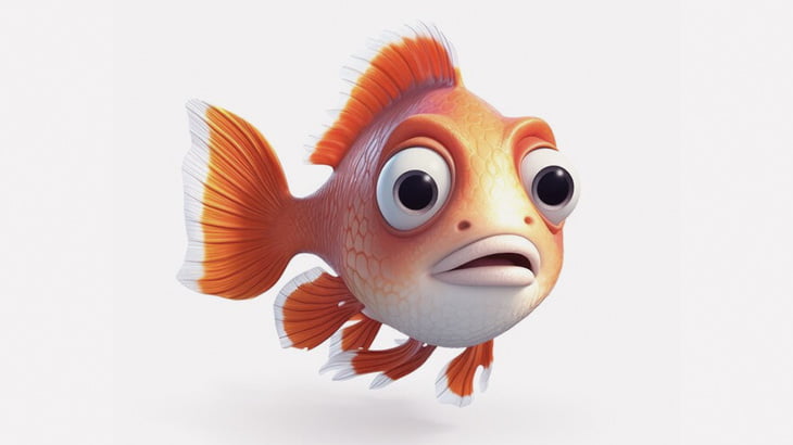 目玉がおかしなこの金魚、アニメのキャラ過ぎる（動画）