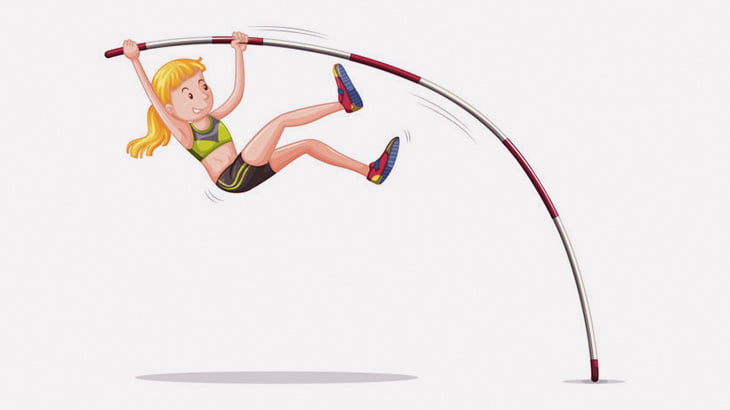 棒高跳びの女性選手、足首を骨折･･･（動画）