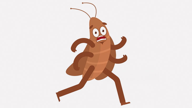 エスカレーターを一生懸命、逆走し続けるゴキブリさん（動画）