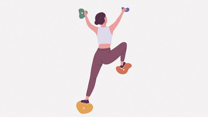 「流れるクライミングウォール」をただひたすら登ってエクササイズ（動画）