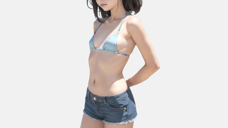 貧乳をむしろアピールする合法ロリ体型の女の子（動画）