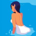 軽装で森に入りキャンプする、セクシーサバイバルお姉さん（動画）