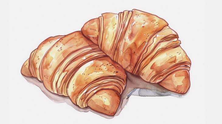 ふわふわパン生地でひたすらクロワッサンを作り続けるパン職人（動画）