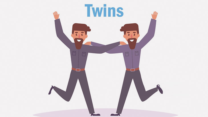 コメディアンみたいな双子とビックリ人間みたいな男たち（動画）