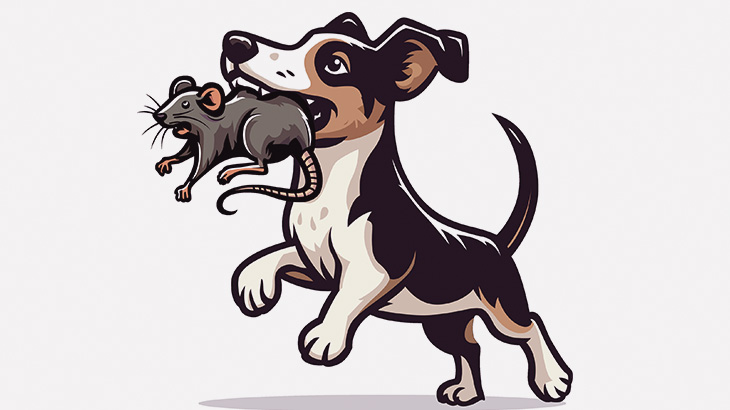 犬「ネズミおるやん！Fooooo！！」 → 振り回して殺す（動画）