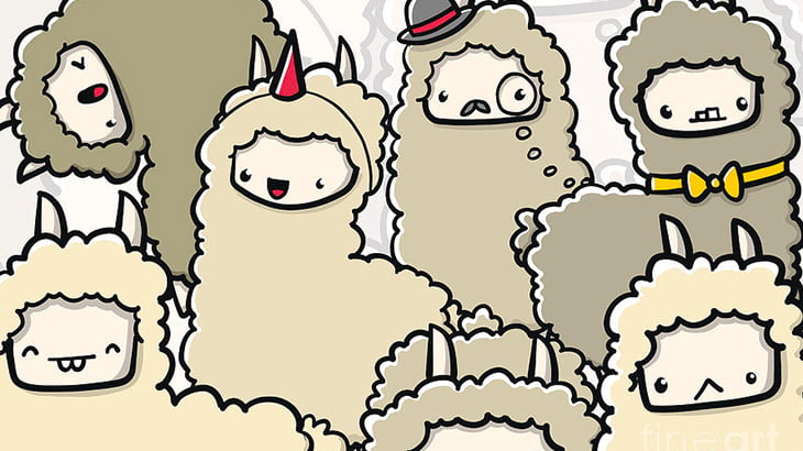 ラマの被り物を頭に被ってラマに会いに行ってみた（動画）